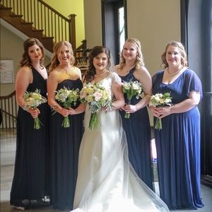 David’s Bridal Marine Multi-way Versa Bridesmaid